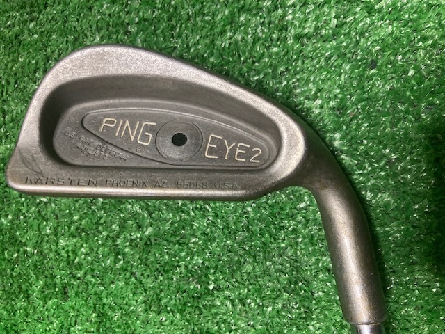 全国送料無料 中古2番アイアン ピン PING EYE2 黒ドット 純正スチール