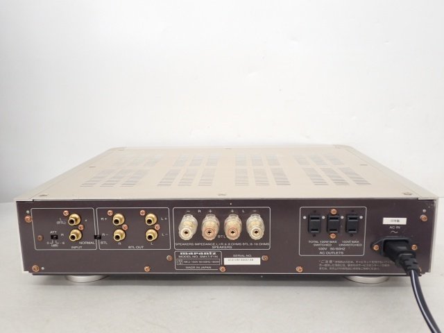 Marantz ステレオパワーアンプ SM-17SA Ver.2 マランツ(2) ▽ 69E8E-10 - オーディオ機器 Marantz ステレオパワーアンプ SM-17SA Ver.2 マランツ(2) ▽ 69E8E-10 - オーディオ機器