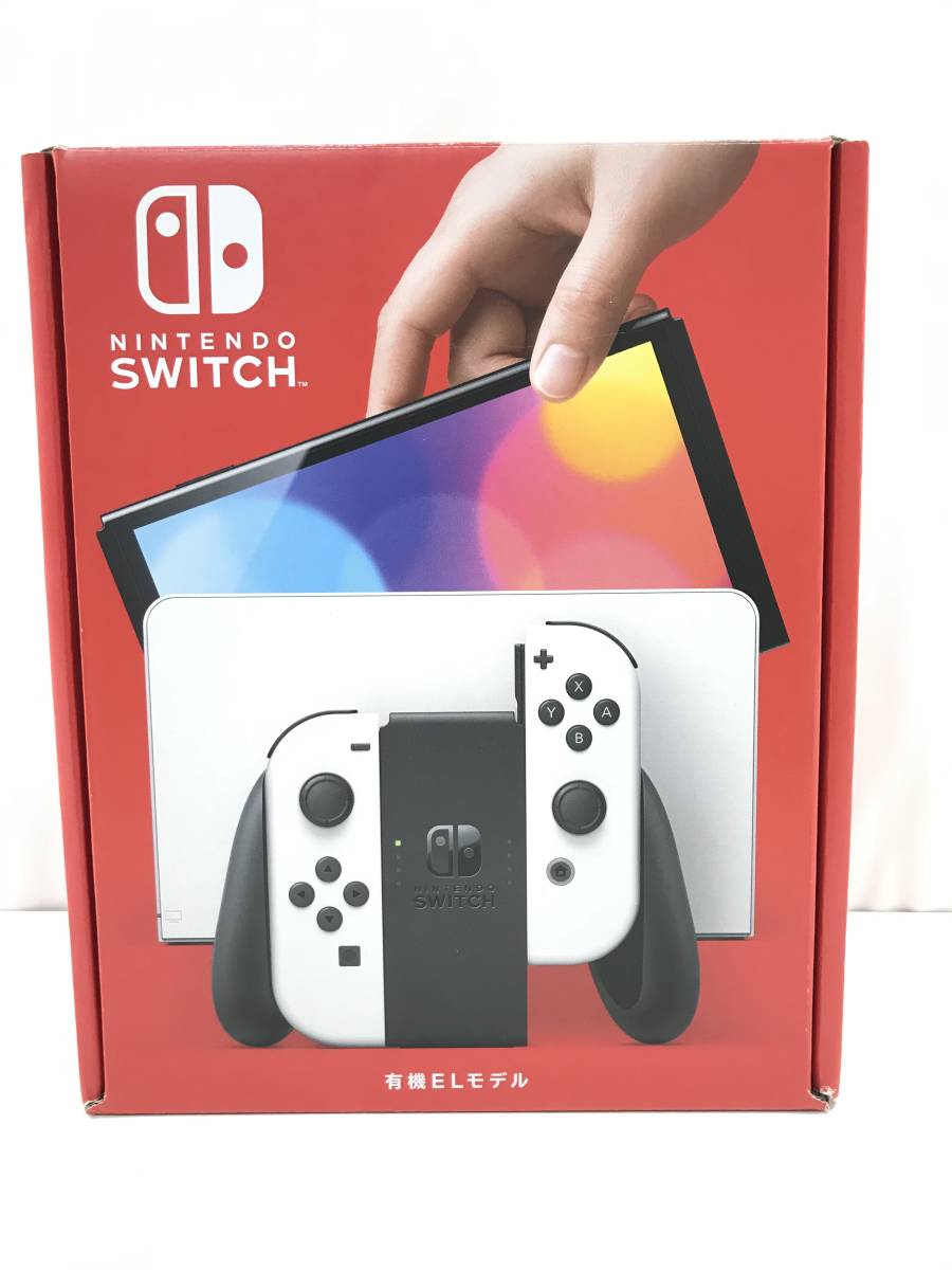 1円スタート 動作品 店舗印有 switch本体 有機ELモデル ニンテンドー