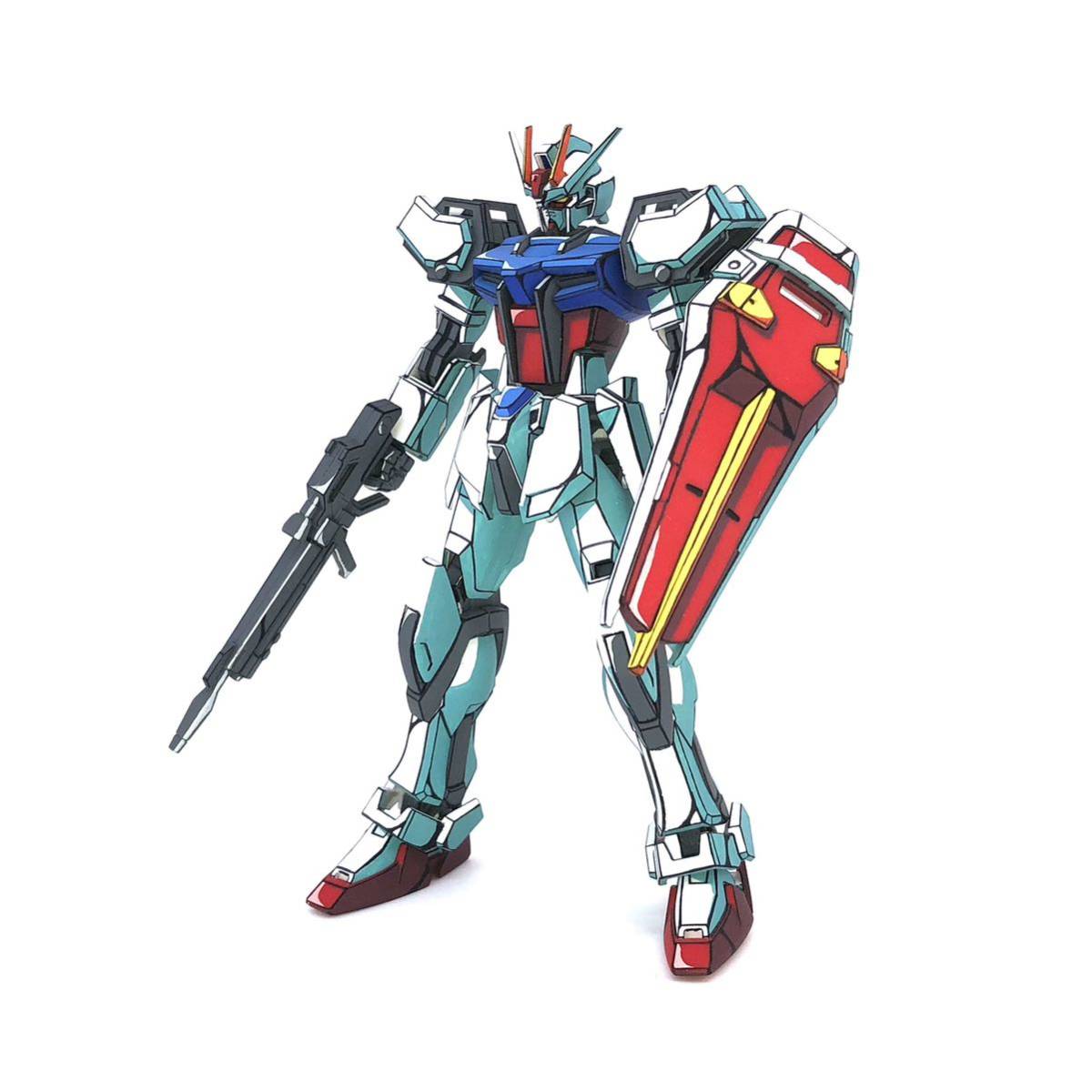 ストライクガンダム EG 1/144 ガンダムseed ガンプラ 塗装済み完成品
