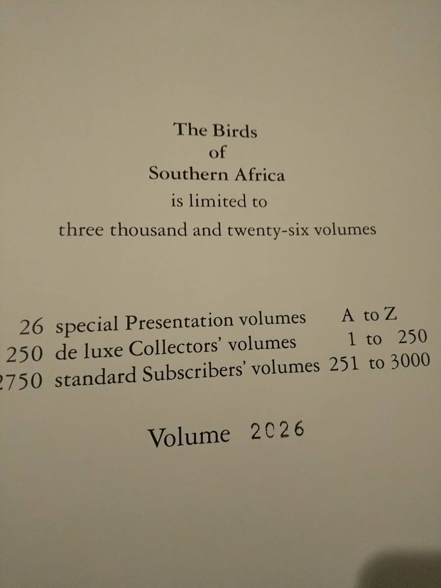 〈洋書〉3026冊限定 南アフリカの鳥 The Birds of Southern Africa ／Alan Kemp & C.G.Finch-Davies_画像9