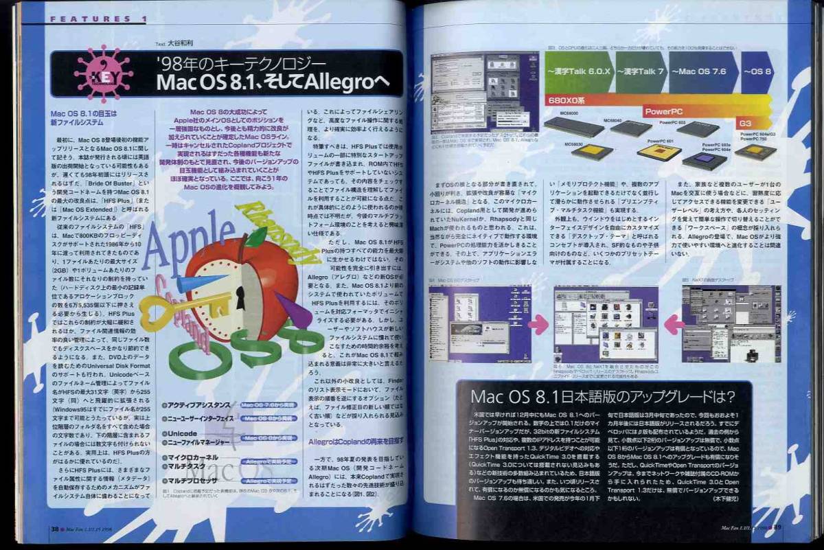 【e1596】98.1.1/15 マックファン MacFan／特集1='98年Macintoshはこうなる!!、特集２=自分だけのオリジナルMacを作ろう!、..._画像4