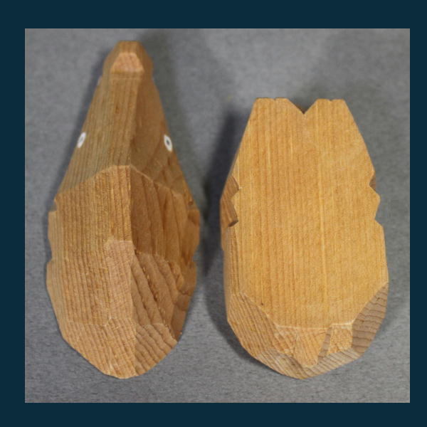 茶道具〔 香合 猪 イノシシ 〕木製 A1005_画像9