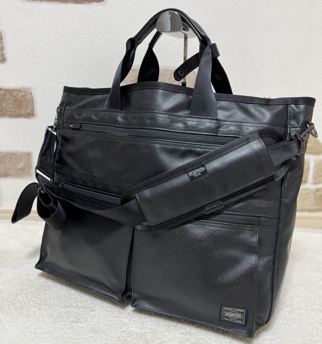 極美品」PORTER ポーター ビジネスバッグ オールレザー 2way