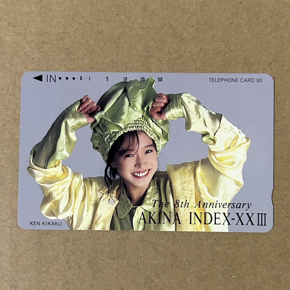 中森明菜 テレカ AKINA INDEX-XXIII The 8th Anniversary テレホン