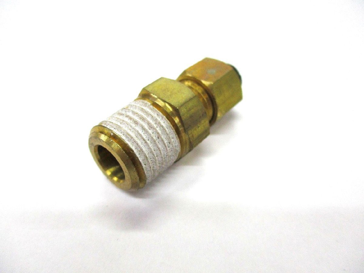 [ records out of production ] connector ( manual valve(bulb) for )PT1/4 air horn for height pressure nylon tube exclusive use parts NIKKEN day .(PE-36)