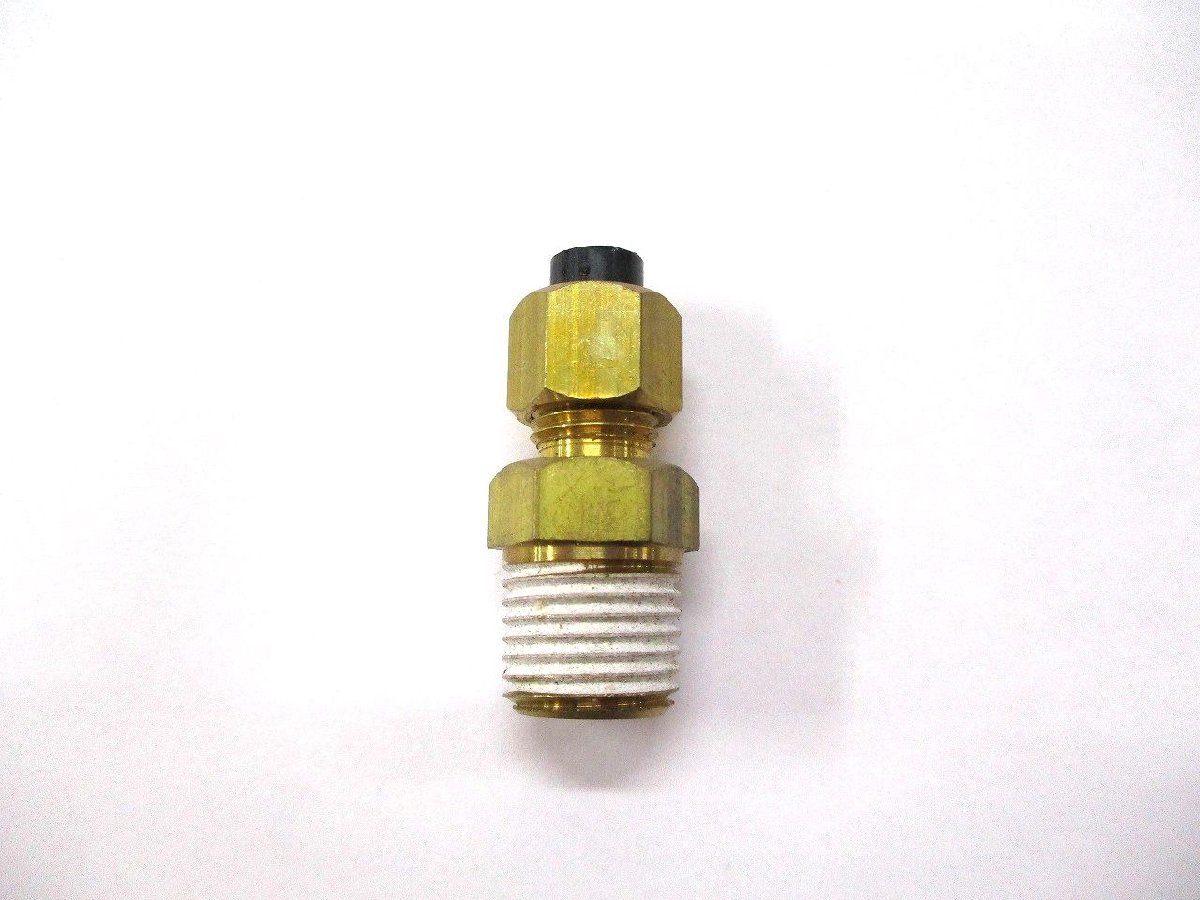 [ records out of production ] connector ( manual valve(bulb) for )PT1/4 air horn for height pressure nylon tube exclusive use parts NIKKEN day .(PE-36)