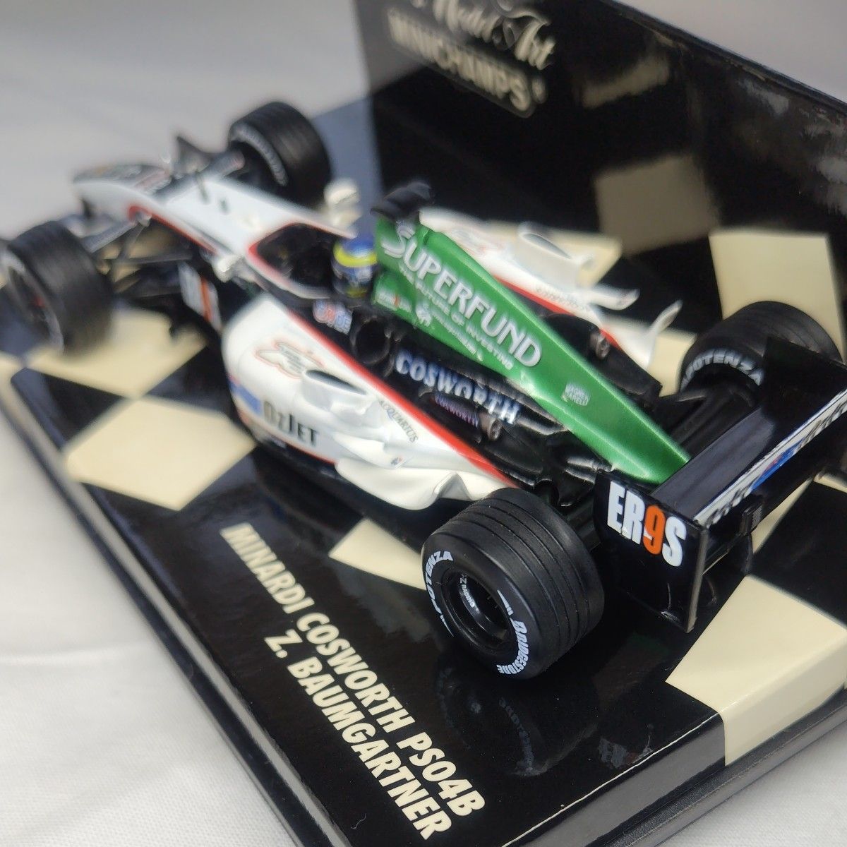 ミニカー 1/43 ミニチャンプス MINARDI COSWORTH PS04B Z.BAUMGARTNER