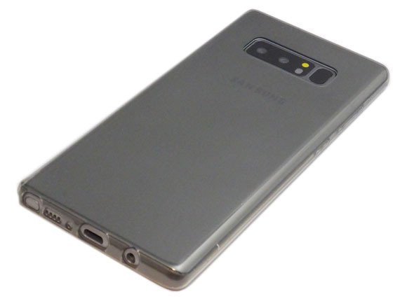送料無料　Galaxy　Note8　docomo　ソフトタイプ　ケース　SC-01K　光沢　無地　クリアブラック　AU　SCV37　ギャラクシー　カバー　ジャケット　ＴＰＵ
