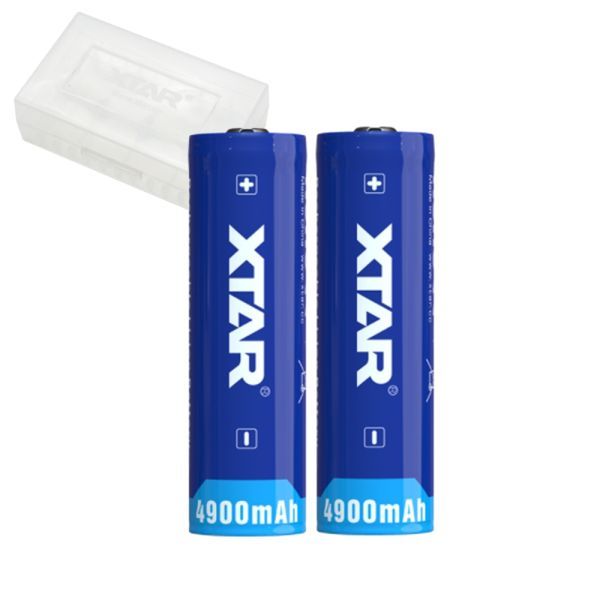 *XTAR большая вместимость lichuum ион аккумулятор перезаряжаемая батарея 21700 4900mAh защита схема есть 10A 3.6V 2 шт. комплект специальный батарейка с футляром .Li-ion перезаряжаемая батарея с гарантией! *