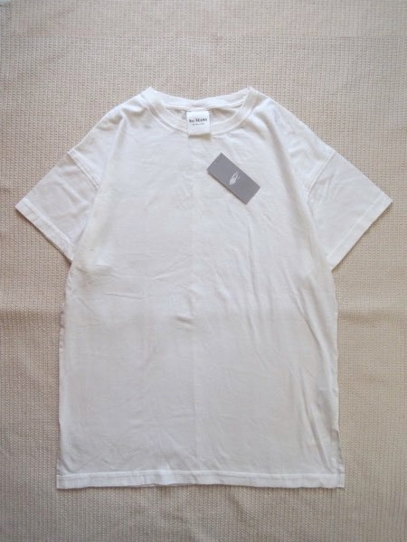 未使用品 Ray BEAMS レイ ビームスサイドスリット ビッグ Tシャツ ビッグシルエット 半袖カットソー 白_画像5