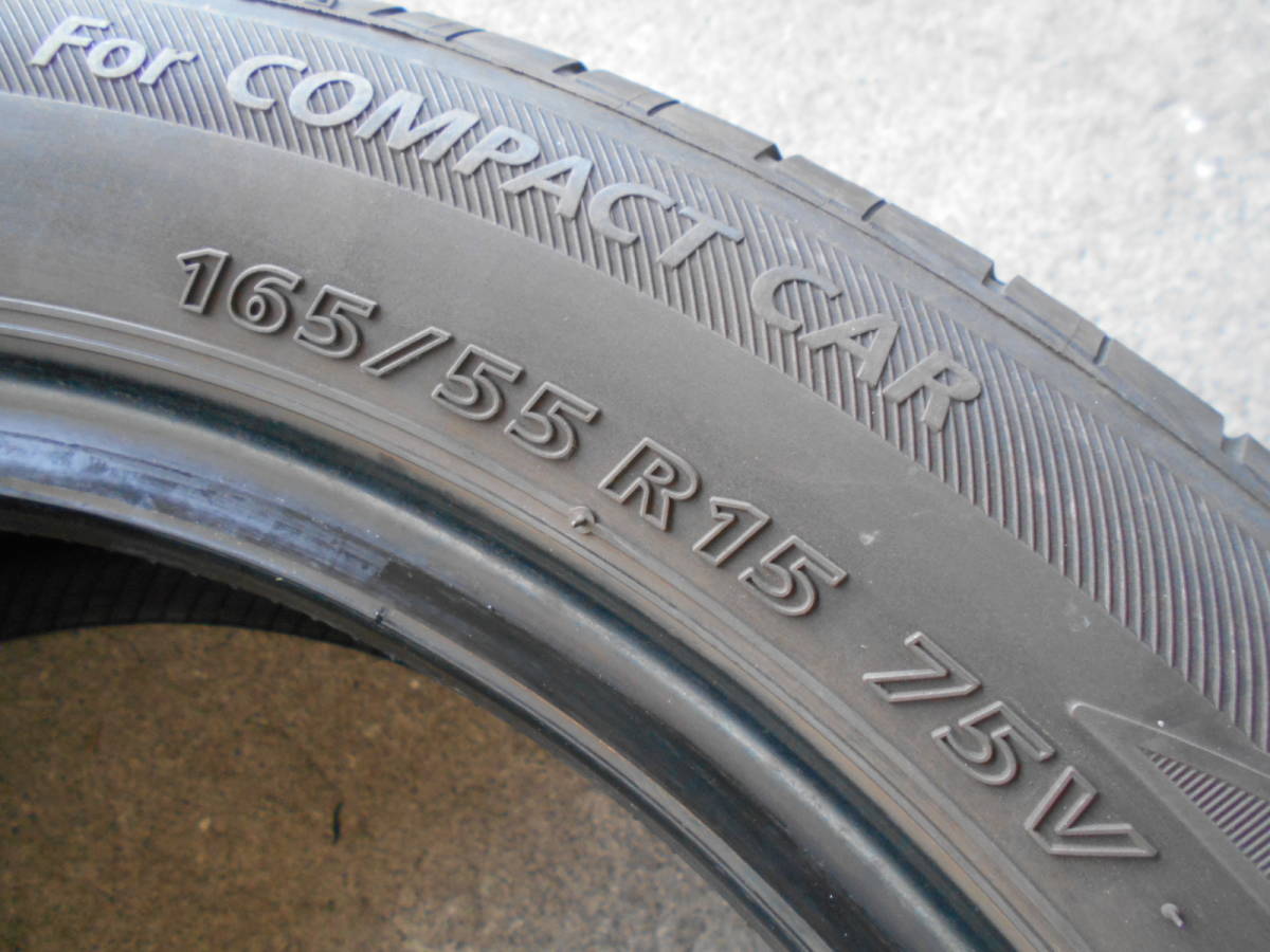 E951 165/55R15 165/55-15 165-55-15 中古2本 ECOPIA EX20C_画像8