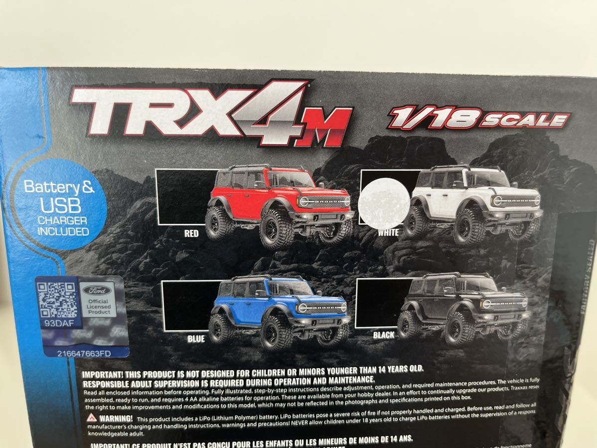 新品 トラクサス 1/18 TRX4M ブロンコ ホワイト 1:18 検索ヨコモ