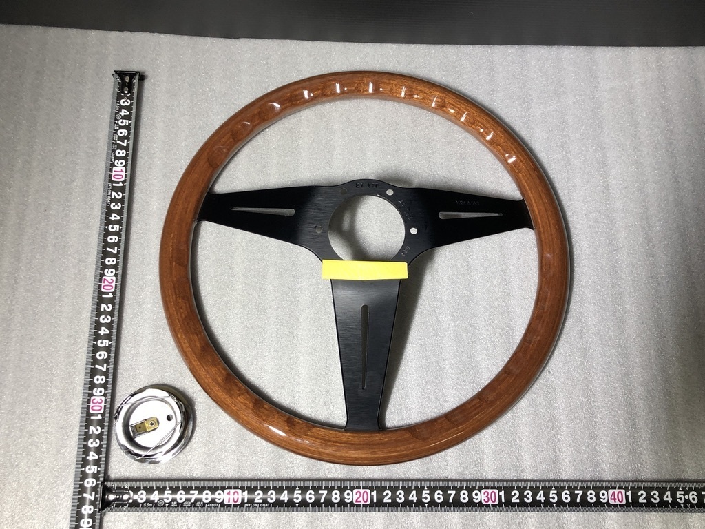 Y uniform carriage Y NARDI Nardi - Classic wood black deep cone 350mm N771 inspection )35 Φ wood pie "Momo" steering wheel 