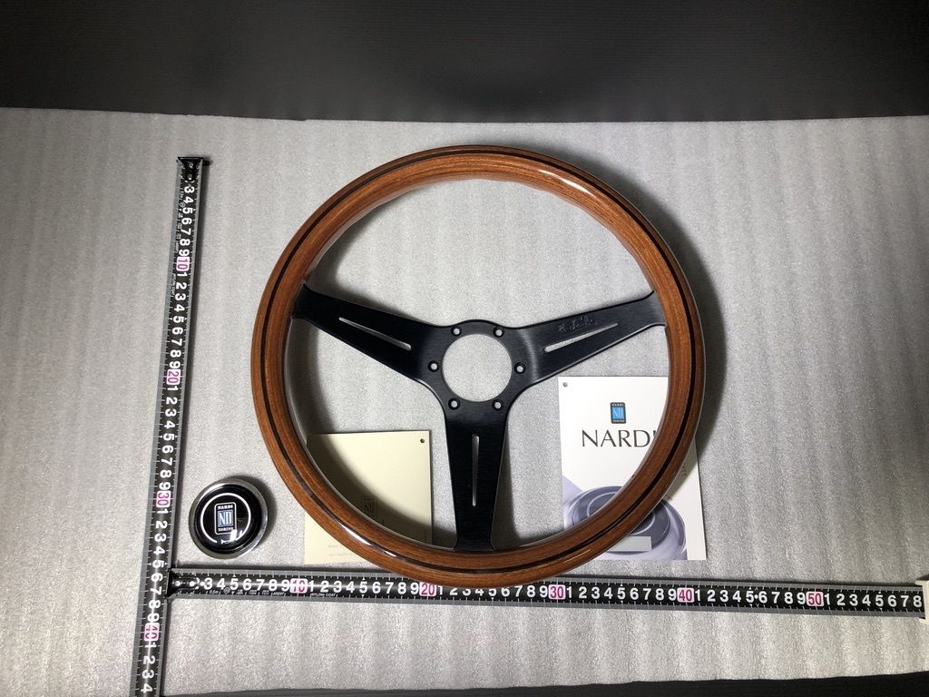 Y uniform carriage Y NARDI Nardi - Classic wood black deep cone 350mm N771 inspection )35 Φ wood pie "Momo" steering wheel 