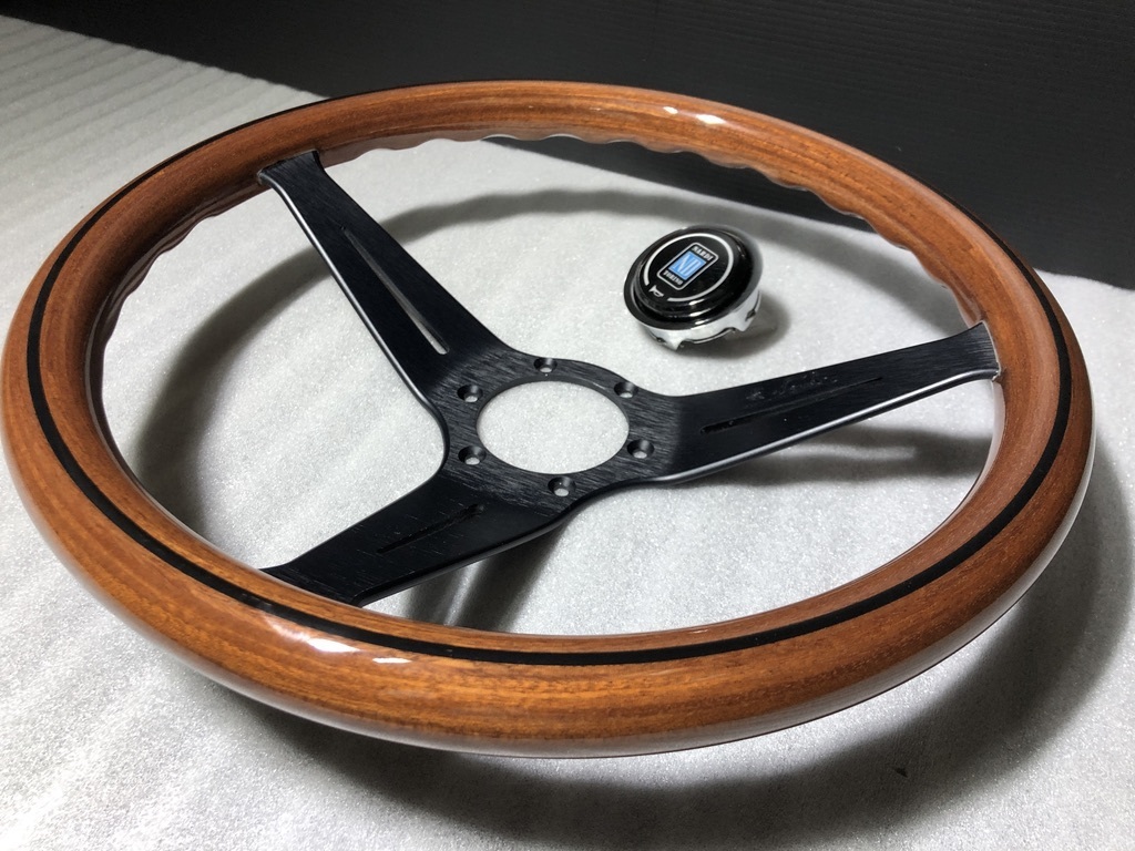 Y uniform carriage Y NARDI Nardi - Classic wood black deep cone 350mm N771 inspection )35 Φ wood pie "Momo" steering wheel 