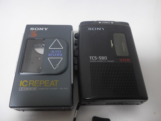 SONY ソニー 4台セット TCS-580 TCS-70 TPS-R10 TCM-500 カセットテープレコーダー ジャンク 現状_画像2