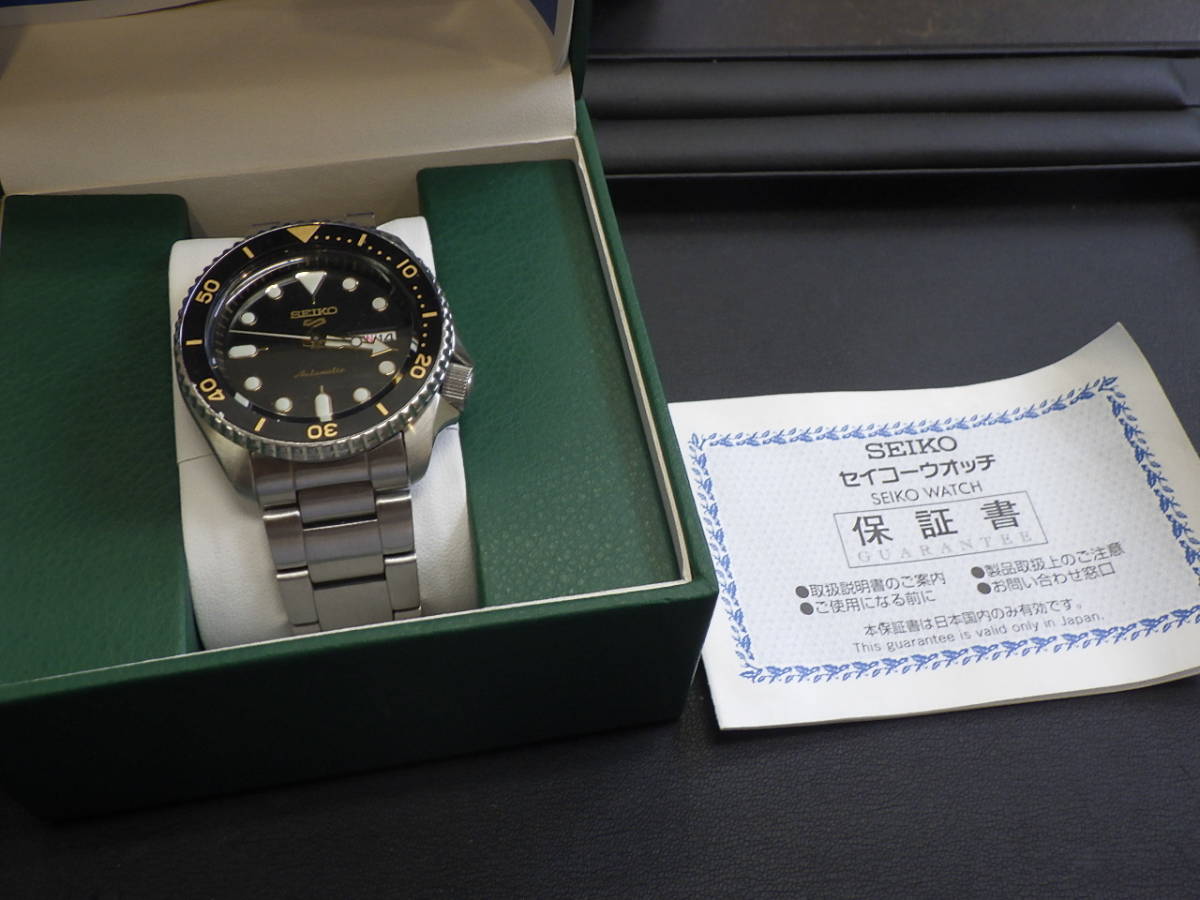 美品 SEIKO セイコー5 メンズ 腕時計 自動巻き AT 4R36-07G0