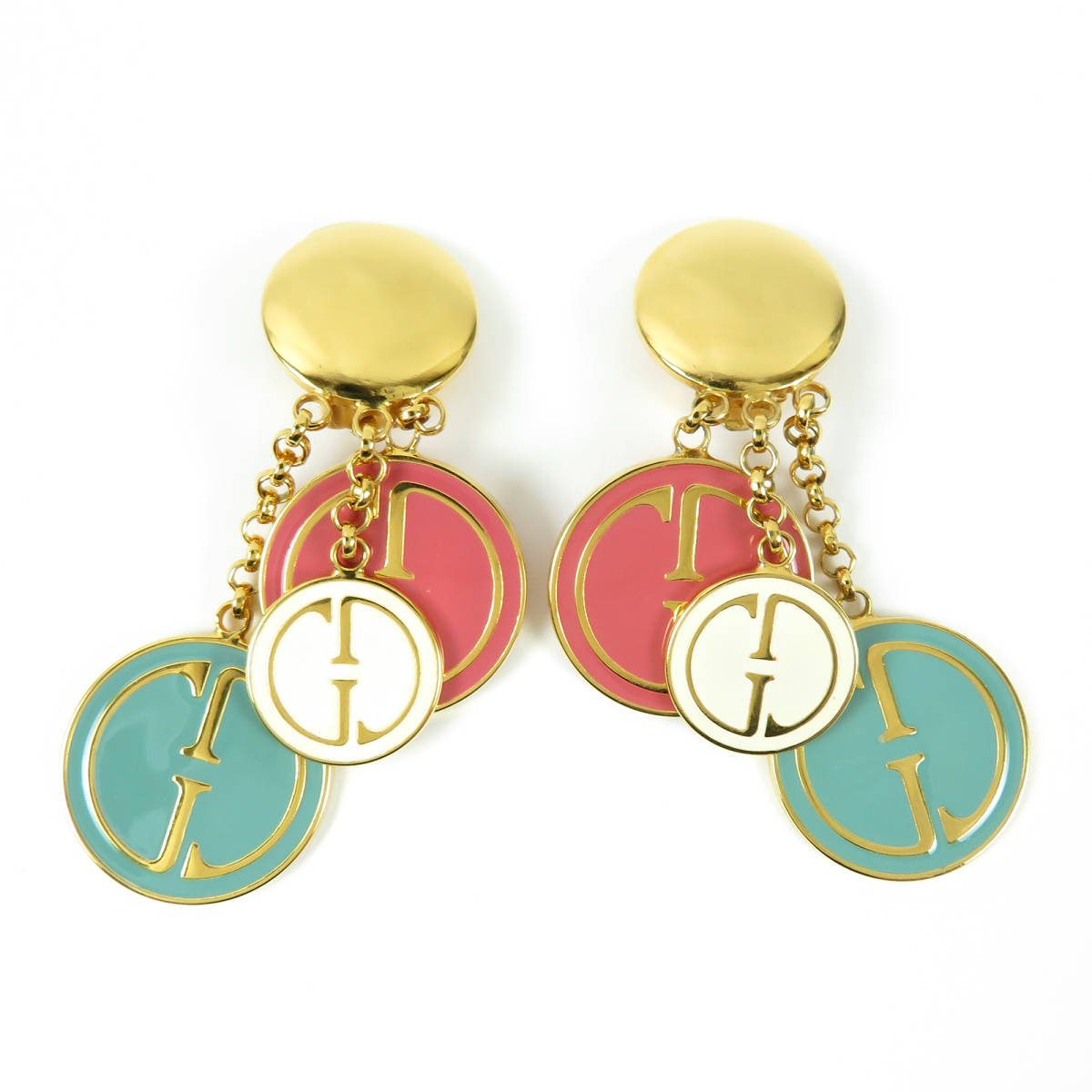 ヴィンテージ 美品 GUCCI オールドグッチ GGロゴ コインプレート