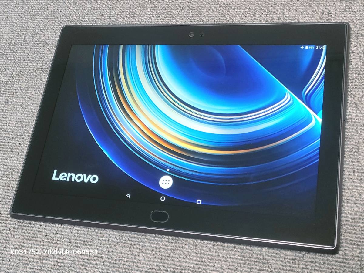 ワンセグ&フルセグ SIMロック解除 4G/LTE Lenovo TAB4 10 Plus CPU2.0GHz 8コア 指紋認証 防水防塵 美品 動画視聴 カスタム