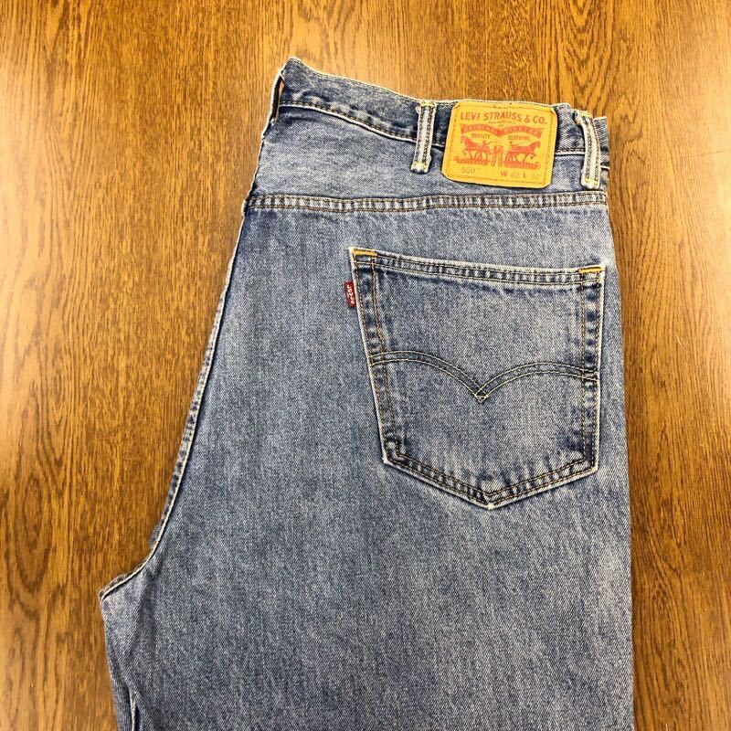 【EE017】Levi's 550 W42 L30 大きいサイズ ビッグサイズ ジーンズ ジーパン デニムパンツ メンズブランド古着 リーバイス550 送料無料_画像1