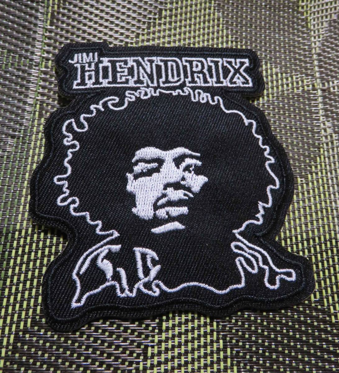 黒白銀◆新品ジミ・ヘンドリックス Jimi Hendrixアメリカ　ギタリスト　シンガーソングライター 　アフロヘア刺繍ワッペン■ 　音楽　MUSIC_画像8