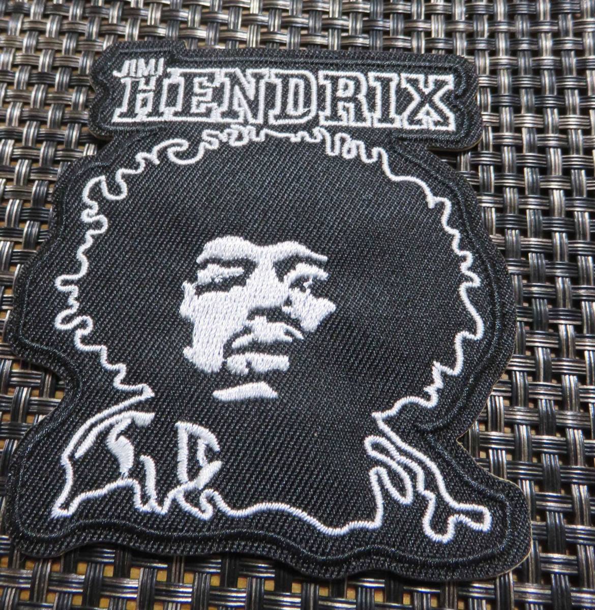 黒白銀◆新品ジミ・ヘンドリックス Jimi Hendrixアメリカ　ギタリスト　シンガーソングライター 　アフロヘア刺繍ワッペン■ 　音楽　MUSIC_画像10