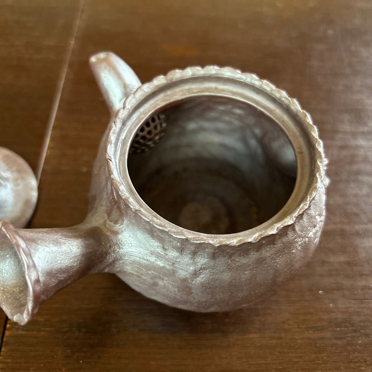 煎茶道具 豊山 萬古焼 急須 万古焼 茶器 萬出 雀の巣 透かし彫刻 煎茶道具 豊山 萬古焼 急須 万古焼 茶器 萬出 雀の巣 透かし彫刻