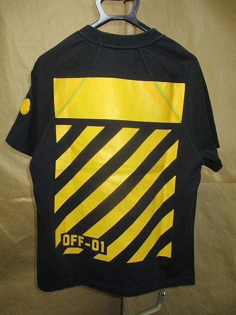 モンクレール MONCLER × OFF-WHITE オフホワイト ロゴ ワッペン バック