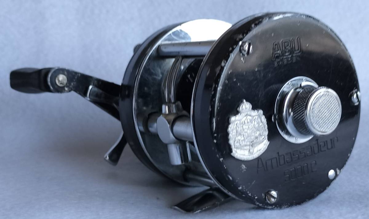 中古品 アブガルシア アンバサダー Abu Ambassadeur 5000C Baitcasting Fishing Reel Black 黒 ベイトリール_画像1