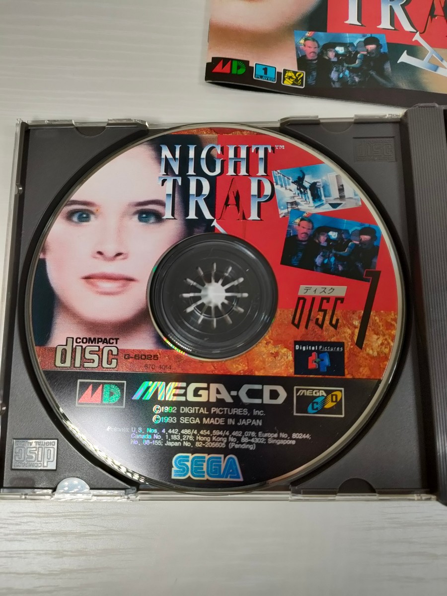 メガCD【ナイト トラップ】ケース 取扱説明書 ディスク付き『 SEGA セガ MEGA-CD メガドライブ』 NIGHT TRAP ナイトトラップの画像9