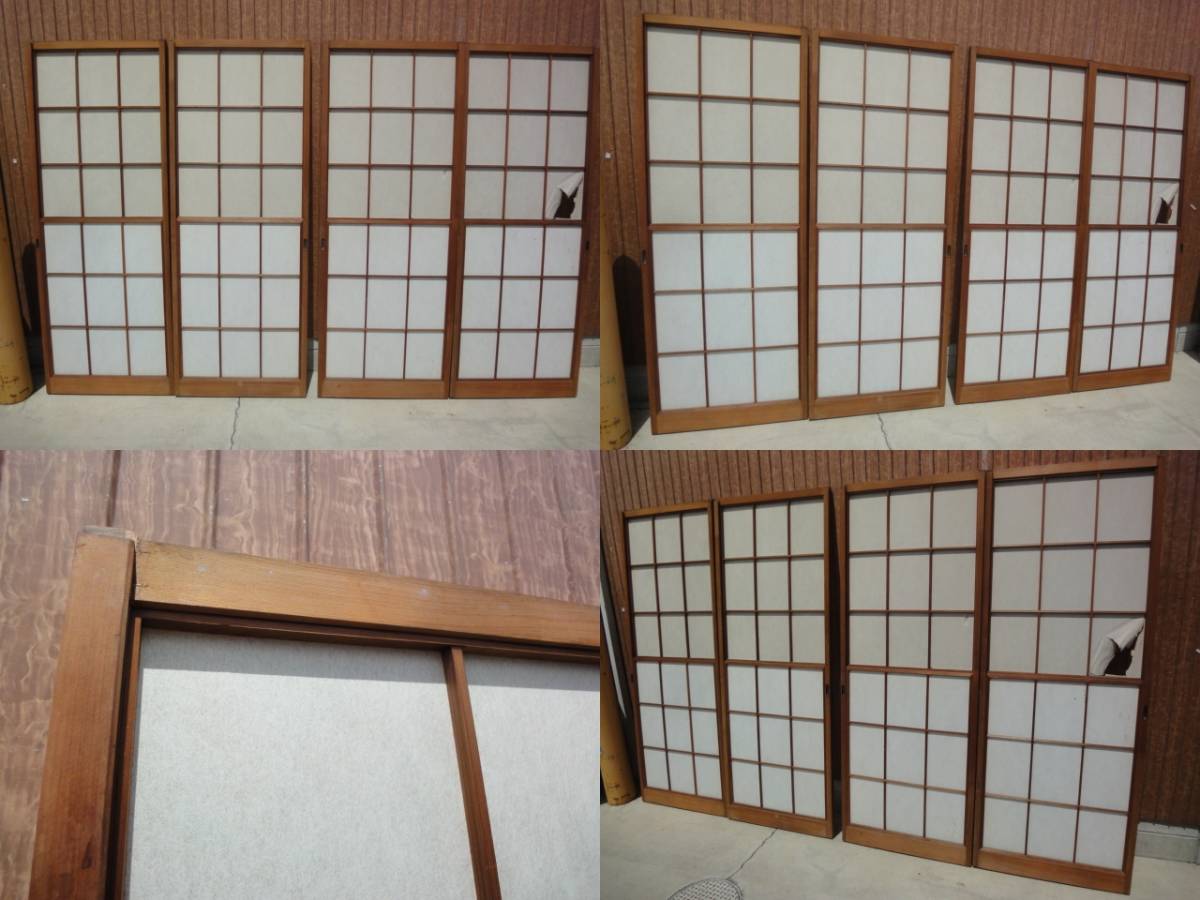 リフォーム ヤフオク! 昭和レトロ 時代 ビンテージ建具 雪見障子