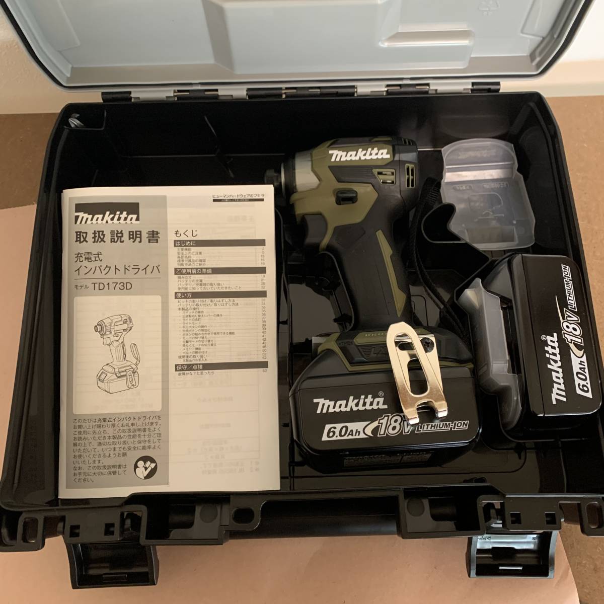 未使用品 マキタ 充電式インパクトドライバ TD173DXO 18V 6.0Ah