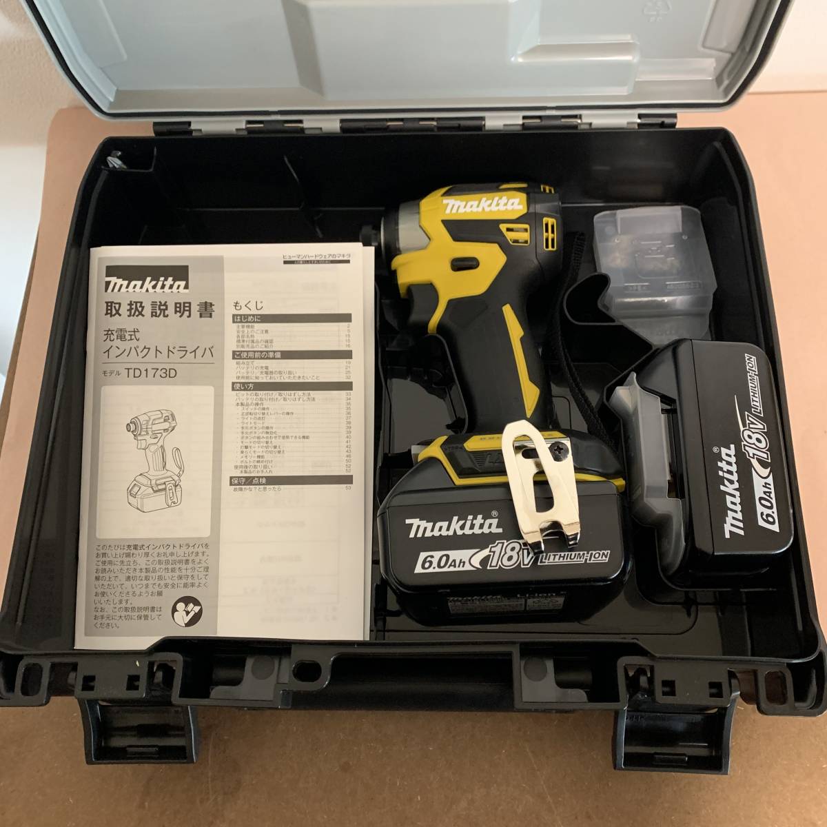 未使用品 マキタ 充電式インパクトドライバ TD173DXFY 18V 6.0Ah