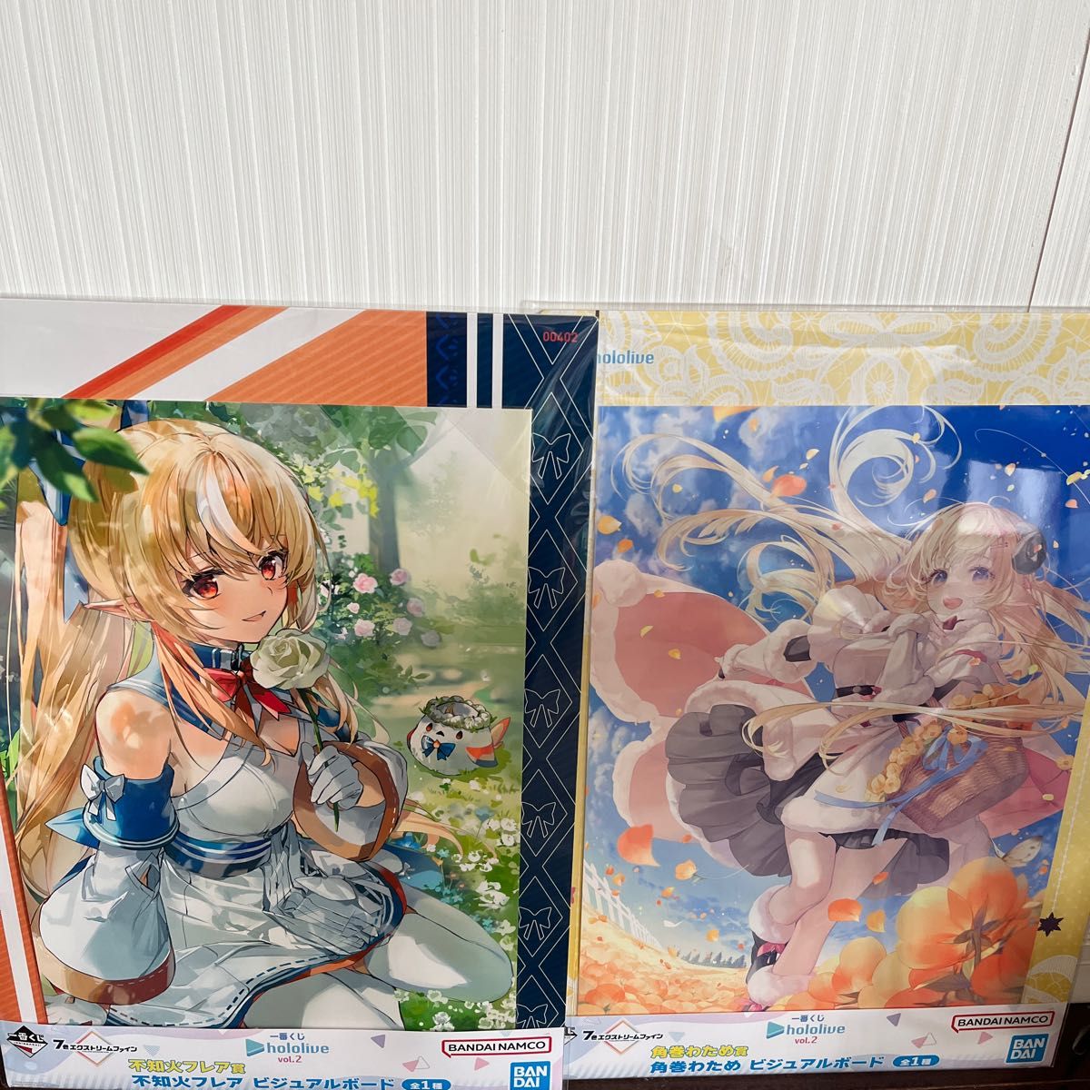 一番くじホロライブ ビジュアルボード2点セット 角巻わため 一番くじホロライブ ビジュアルボード2点セット 角巻わため