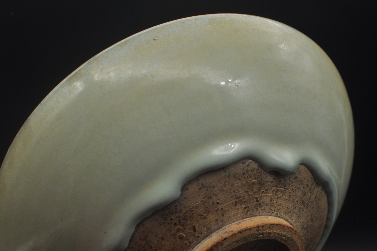 * China старый . старый .* Song времена . обжиг в печи редкий товар ширина 22.3cm обжиг в печи менять селадон большой .