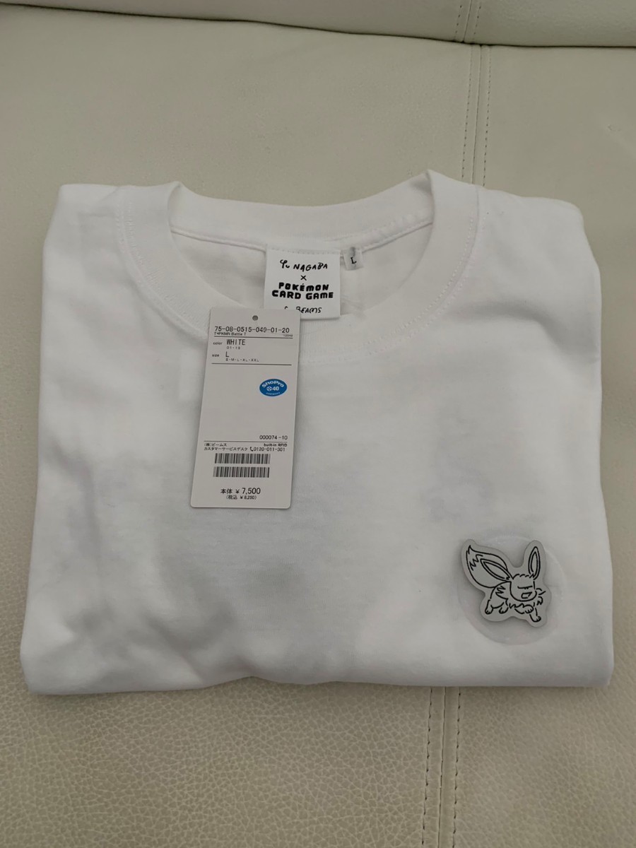 【新品】NAGABA×ポケモンカードゲームforBEAMS Tシャツ(Lサイズ) 限定品 イーブイ ポケモン ビームス 限定品