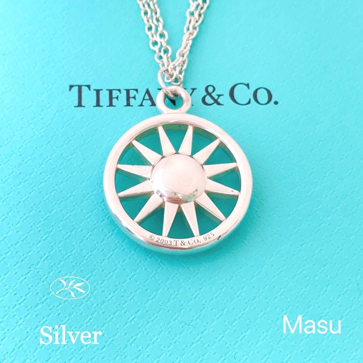 希少TIFFANY&Co ティファニー太陽ネックレス&オープンアトラス 希少TIFFANY&Co ティファニー太陽ネックレス&オープンアトラス