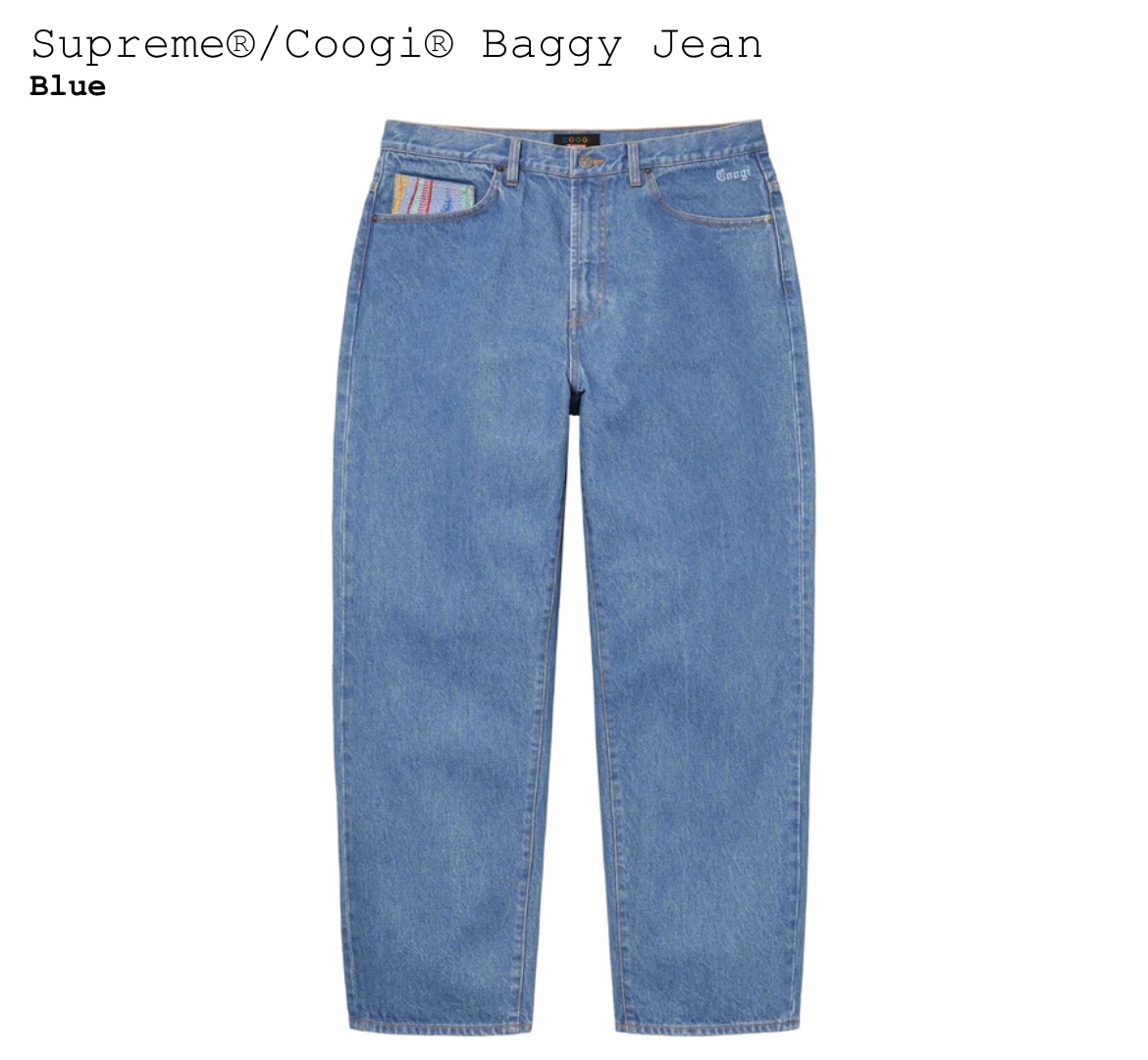 Supreme Coogi Baggy Jean 30 デニム Blue シュプリーム クージー