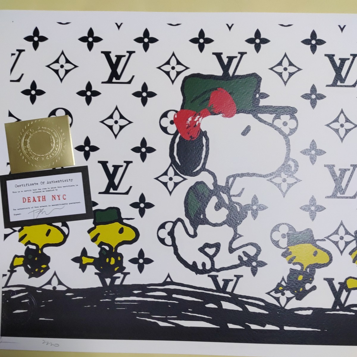 DEATH NYC 世界限定100枚 アートポスター SNOOPY スヌーピー LOUIS