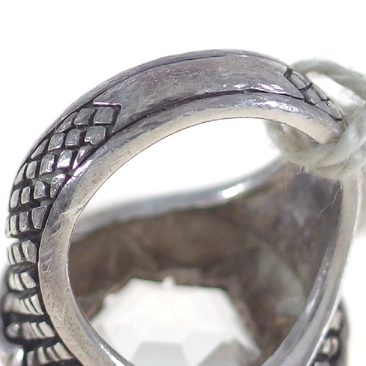 A8714◆【STEPHEN DWECK STERLING】◆ 六角形のクリアストーン 925 スターリングシルバー ◆ リング * 指輪 ◆ サイズ約13号 ◆_画像6