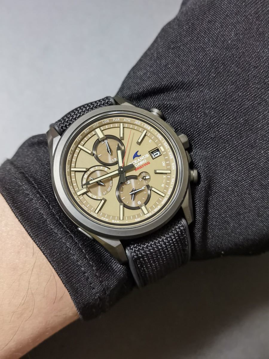 極美品 カシオ CASIO オシアナス BRIEFINGコラボ OCW-T4000BRE
