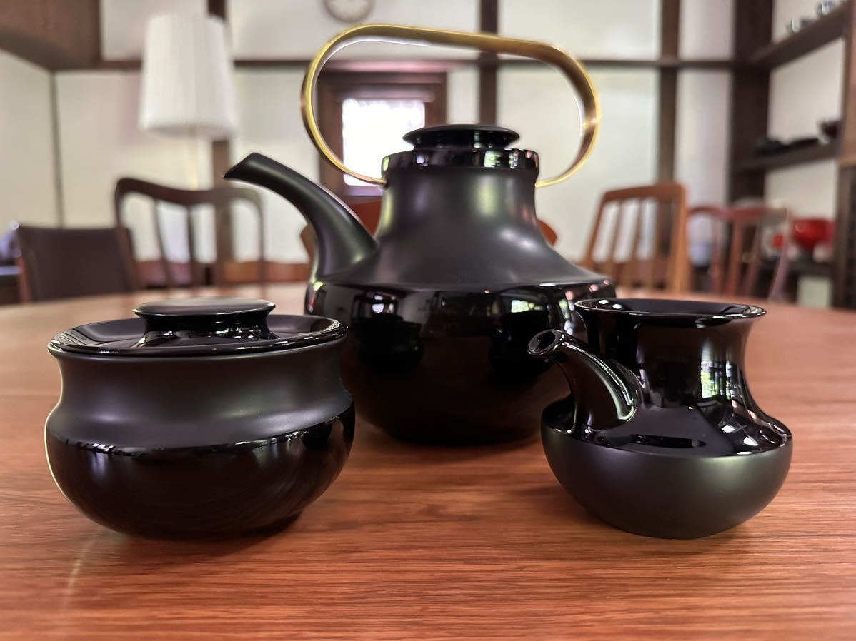 Tapio Wirkkala Rosenthal Noire ティーポット クリーマー シュガー