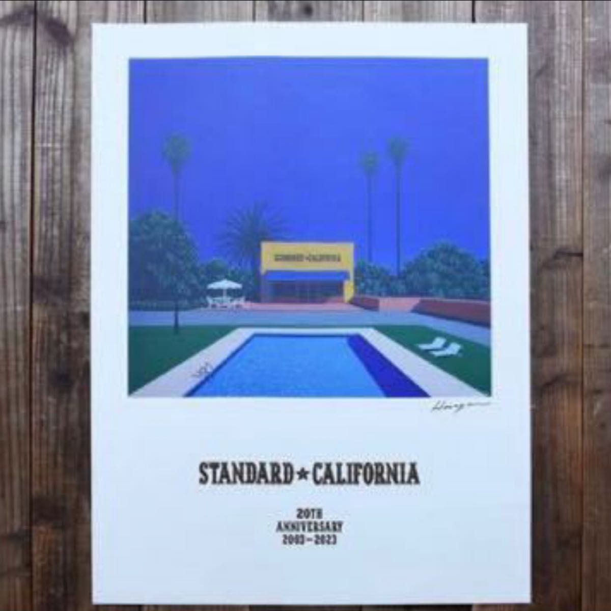 希少 限定 非売品 未使用Standard California 20th Anniversary ポスター 永井博 