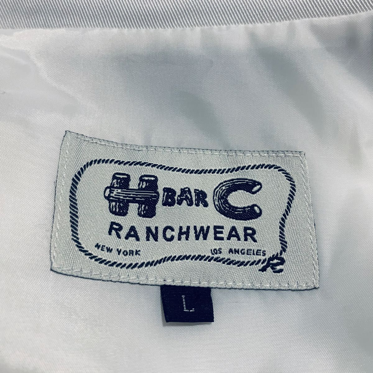 新品 H BAR C ウエスタン ジャケット L 白 エイチバーシー ランチ