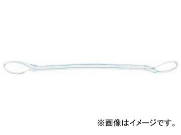 TESAC 耐化学薬品用スリング(JIS2等級・両端アイ形) 50mm幅×4m PP2E50X4(7931522)_画像1