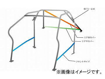 オクヤマ ロールバー 735 329 0 スチール ダッシュボード逃げ 10P No.13 2名 ミツビシ ランサーEvo X CZ4A 4ドア ノーマルルーフ_画像1