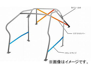 オクヤマ ロールバー 736 114 0 スチール ダッシュボード逃げ 10P No.20 2名 ニッサン シルビア S15 2ドア ノーマルルーフ_画像1