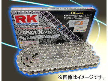 2輪 RK EXCEL ノンシールチェーン GP シルバー GP420MS 76L モンキー Z50 JZ1/JB1/JC4/JE4_画像1