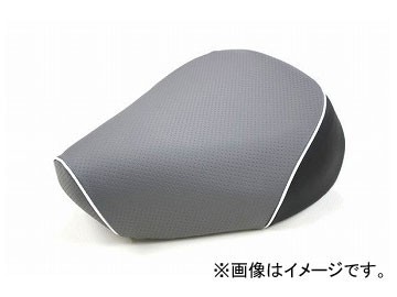 2輪 グロンドマン 国産シートカバー エンボスグレー/白パイピング(被せ) 品番:GR86SC120P20 JAN:4562492978947 スズキ レッツ5